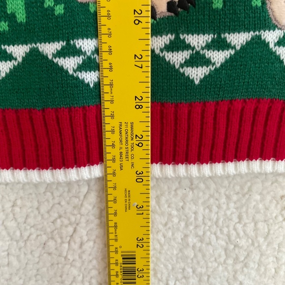 Blizzard Bay Men’s XL Pug Dog with Candy Cane & Jester's Hat Christmas Sweater - Picture 6 of 16